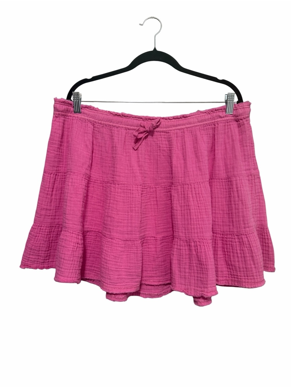 Aerie Gauze Tiered Mini Skirt Pink - Picture 2 of 9